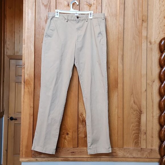 Gap Khaki Essentials Straight Leg Chino Pants, 36 X 34, Tan - Picture 1 of 9